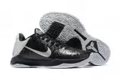 nike kobe 5 protro tennis chaussures sport k5 silver black